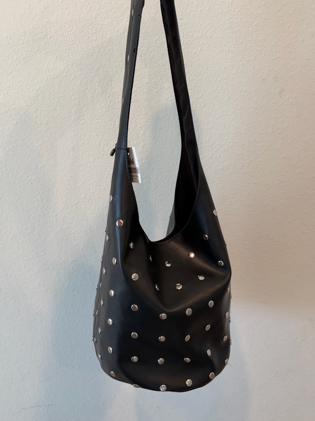 Black Studded Hobo Shoulder Bag- Nwt